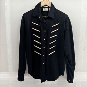 Tillman Southwest Canyon Porcupine Quill Western Pearl Snap Shirt Womens Large